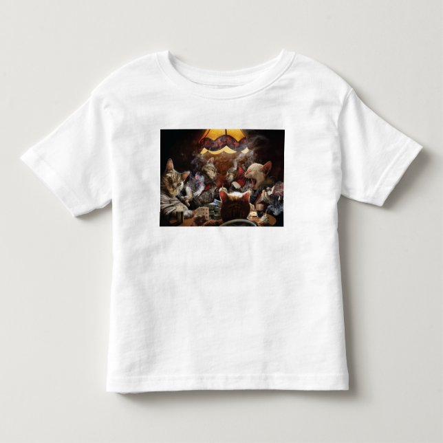 Camiseta Gatos jogando pôquer (Frente)