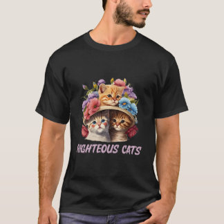 Camiseta Gatos Justos Humor de Gato Gatinho Mãe de Gato
