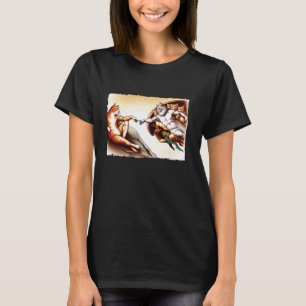Camiseta Gatos Kitty Criação Reimaginada Pintura Paródia Ga