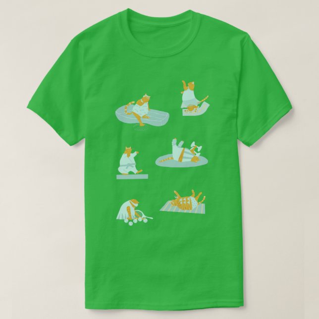 Camiseta Gatos Laranja Ativos 1 (Frente do Design)