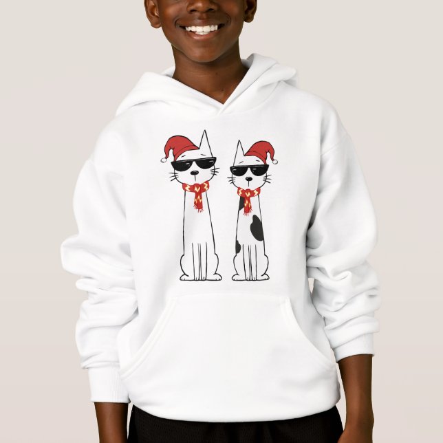 Camiseta Gatos Legais de Inverno (Frente)