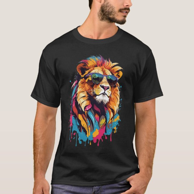 Camiseta Gatos legal: A Camisa-Leão (Frente)