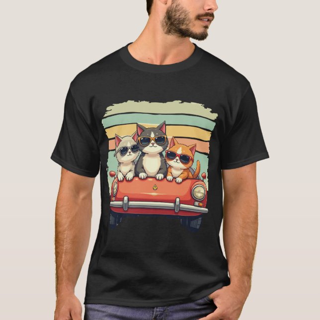 Camiseta Gatos legal em qualquer lugar: Víblias retrorrefle (Frente)