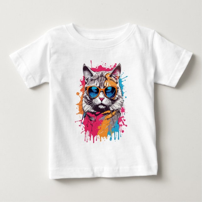 Camiseta Gatos legal: "Me Chame de Apolo" (Frente)
