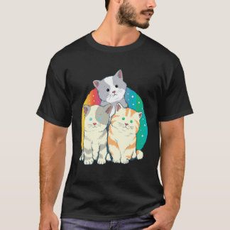 Camiseta Gatos Lindos Filhotes Adoráveis Animais de Estimaç