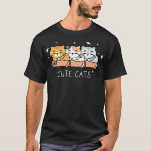 Camiseta Gatos lindos sem costura