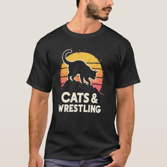 Camiseta Gatos Lutando Sorrateiros (Frente)