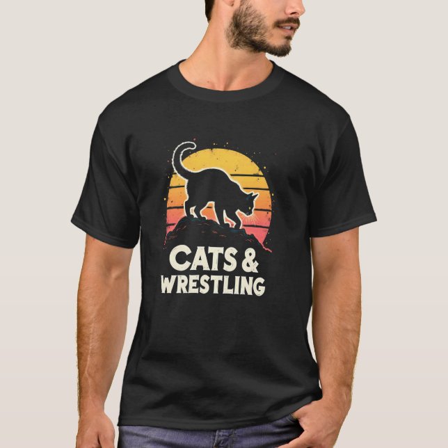 Camiseta Gatos Lutando Sorrateiros (Frente)