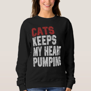 Camiseta Gatos Mantêm Meu Coração Batendo  Gato  Mulheres M