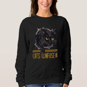 Camiseta Gatos Me Confundem Frases de Amante de Gatos Citaç