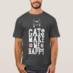 Camiseta Gatos Me Fazem Feliz