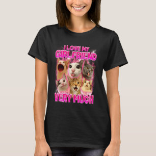 Camiseta Gatos Meme Gato Engraçado Amante de Gato Frases Eu
