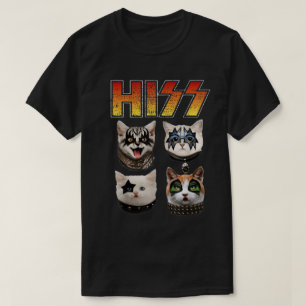 Camiseta Gatos Mia Leves Lendárias Design Rock Band