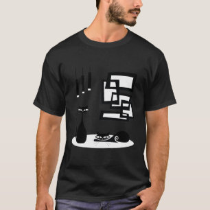 Camiseta Gatos Modernos De meio século E Atômicos