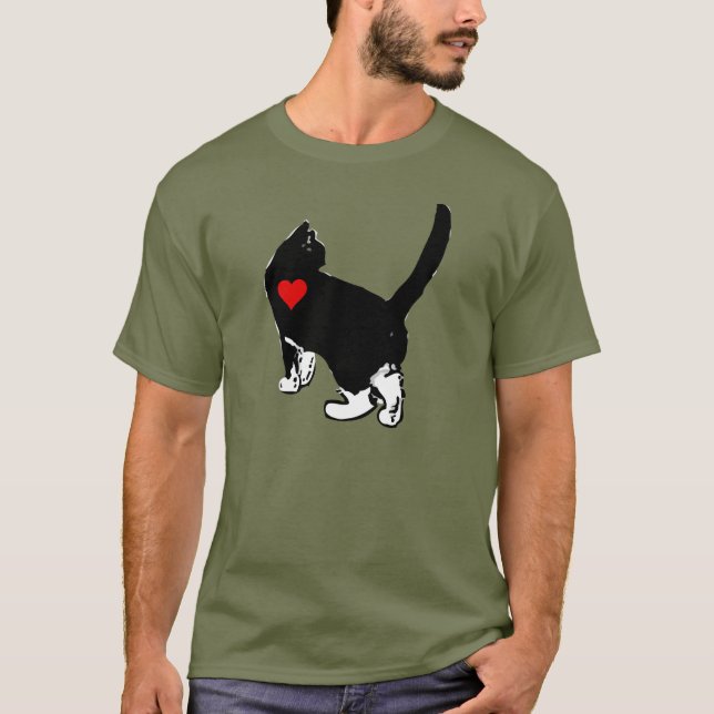 Camiseta Gatos Mostrando Amor (Frente)