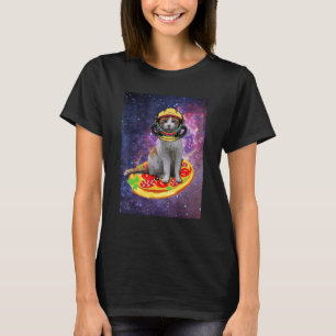 Camiseta Gatos Na Galáxia Do Astronauta Cósmico Astral Espa