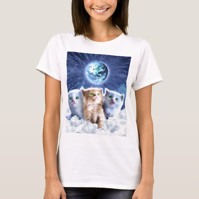 Camiseta Gatos na nuvem (Frente)