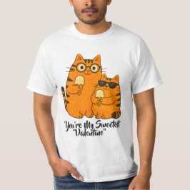 Camiseta Gatos Namorados de Sorvete