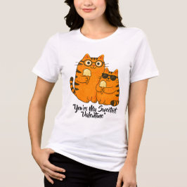 Camiseta Gatos Namorados de Sorvete
