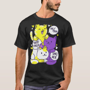 Camiseta Gatos Não Binários De Gelbt De Gelbt De Gelbt De S