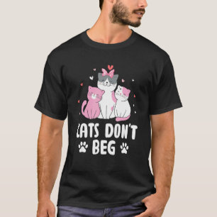 Camiseta Gatos Não Gritam Gato Mamãe Engraçado Gato Pai Dit