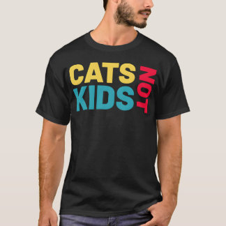 Camiseta gatos não são crianças, gato engraçado