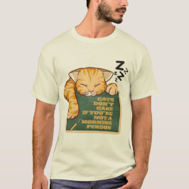Camiseta Gatos não se importam se você não é uma pessoa da 