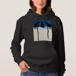 Camiseta Gatos Negros na Neve, Louis Wain