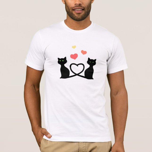 Camiseta Gatos no amor (Frente)