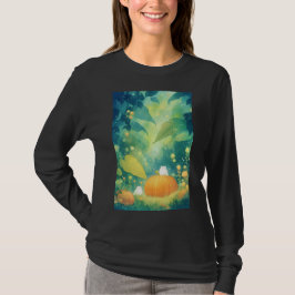 Camiseta Gatos no Campo de Abóboras