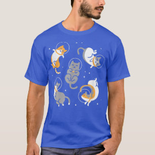 Camiseta Gatos No Espaço Engraçado Astronauta Gato Gato Gat