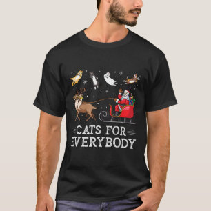 Camiseta Gatos Para Todo Mundo Brincadeira De Natal Xmas Mu