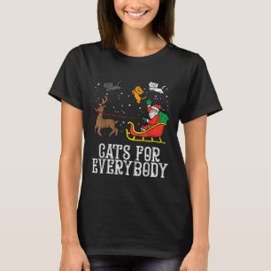 Camiseta Gatos Para Todo Mundo Brincadeira De Natal Xmas Mu
