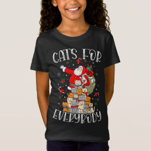 Camiseta Gatos Para Todo Mundo Feliz Natal Gato Engraçado X