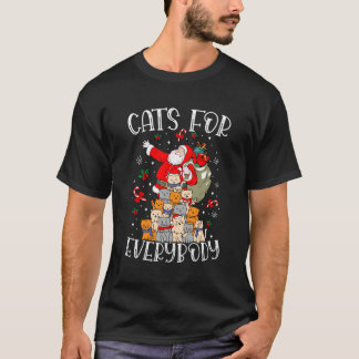 Camiseta Gatos Para Todo Mundo Feliz Natal Gato Engraçado X