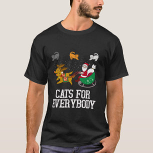 Camiseta Gatos Para Todo Mundo Natal Feio Pai Natal