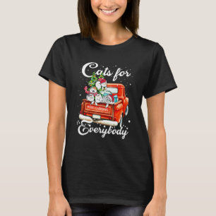 Camiseta Gatos Para Todos Gato Feio De Natal Em Caminhão An