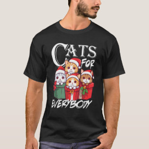 Camiseta Gatos Para Todos Gato Feio De Natal Fun Gato De Na
