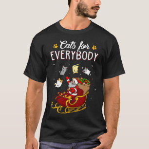 Camiseta Gatos Para Todos Homens Crianças Mulheres Feliz Na