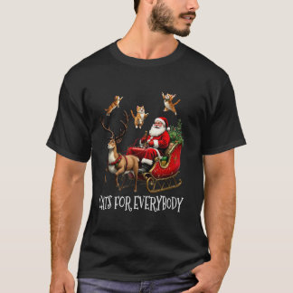 Camiseta Gatos Para Todos Os Casos De Natal Gato Engraçado