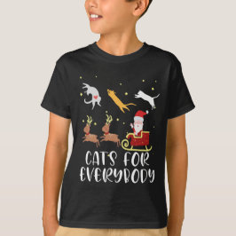 Camiseta Gatos Para Todos Os Casos De Natal Gato Engraçado