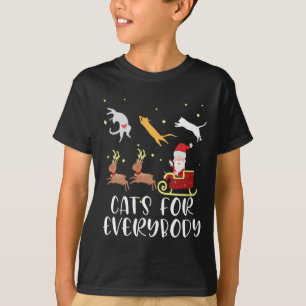 Camiseta Gatos Para Todos Os Casos De Natal Gato Engraçado