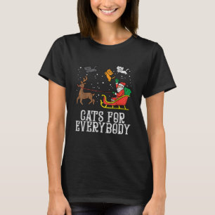 Camiseta Gatos Para Todos Os Casos De Natal Gato Engraçado