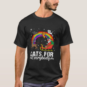 Camiseta Gatos Para Todos Os Casos De Natal Gato Engraçado 