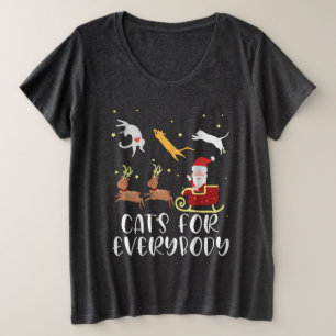 Camiseta Gatos Para Todos Os Casos De Natal Gato Engraçado