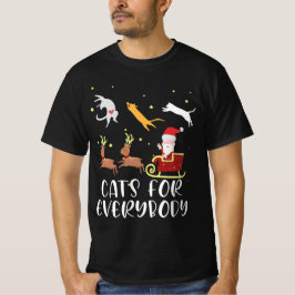 Camiseta Gatos Para Todos Os Casos De Natal Gato Engraçado