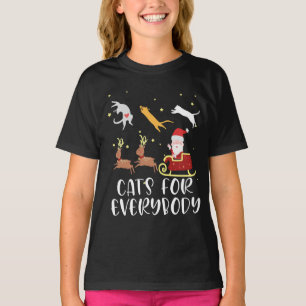 Camiseta Gatos Para Todos Os Casos De Natal Gato Engraçado 