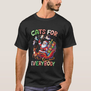 Camiseta Gatos Para Todos Os Casos De Natal Gato Engraçado 