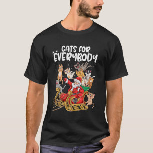 Camiseta Gatos Para Todos Os Papais noeis Gatinho Engraçada