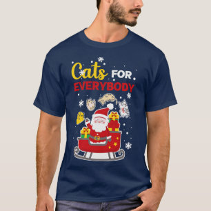 Camiseta Gatos para todos os presentes de Natal de Feliz